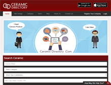 Tablet Screenshot of ceramicdirectory.com